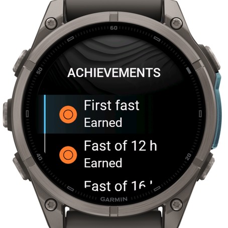 Fasting Timer en Garmin fēnix: logros
